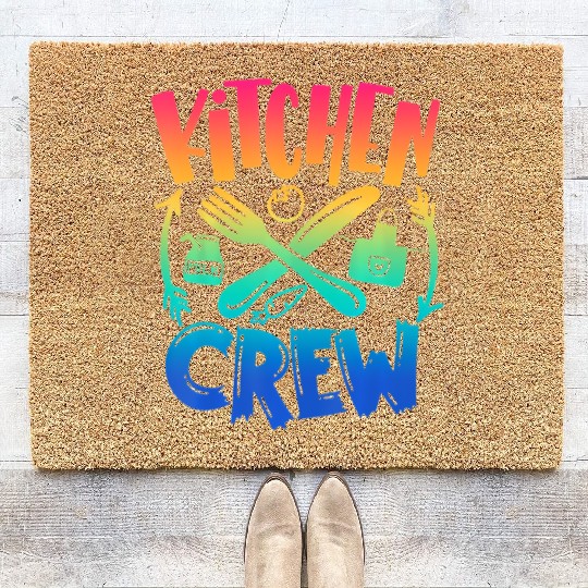Kitchen Crew Back To School Team Field Day 2022 Coir Doormats