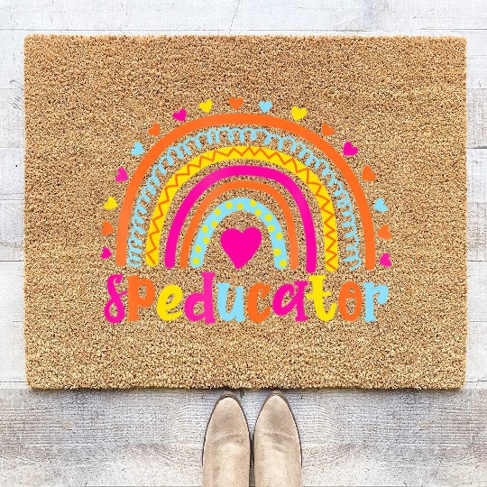 Speducator Special Education Teacher Sped Ed Coir Doormats