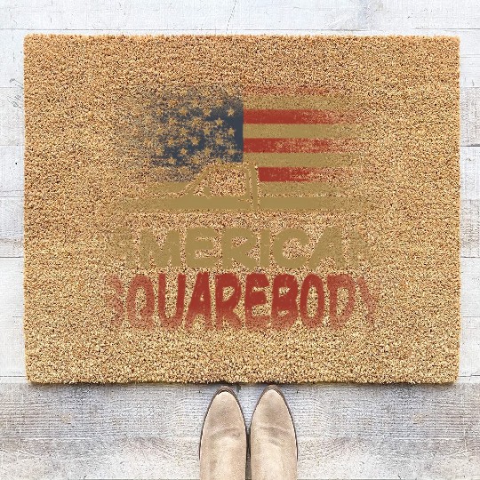 American Flag Square Body American Squarebody Truc Coir Doormats
