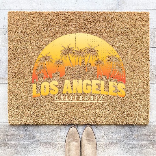 Los Angeles - California - Aestehtic - Coir Doormats