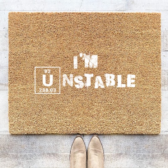 Unstable Nuclear Physics Chemistry Science Coir Doormats
