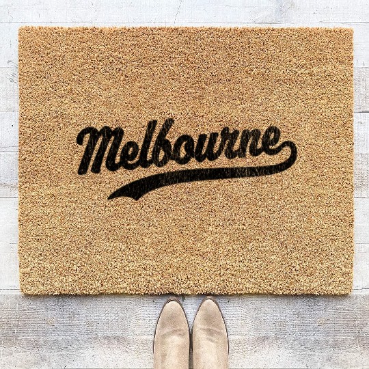 Melbourne Australia Vintage Sports Coir Doormats