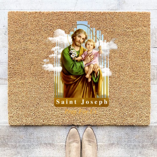 Saint Joseph Catholic Church St Joseph With Infant Coir Doormats