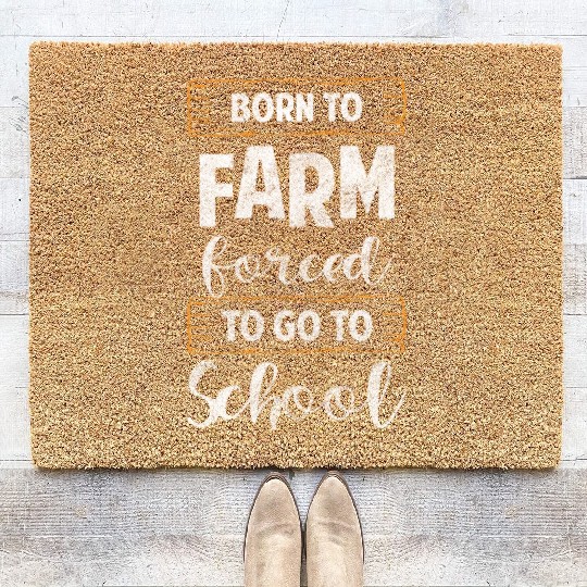 Harvest Field Worker Hard Work Vegetable Coir Doormats