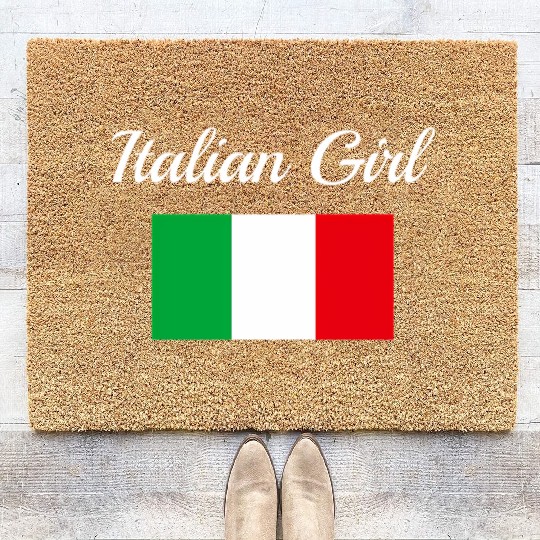 Italian Flag Italy Pride Italian-American Coir Doormats