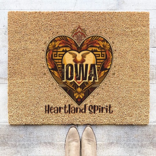 IOWA Heartland Spirit Coir Doormats