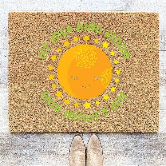 Mental Health Nature Environment Health Awareness Coir Doormats