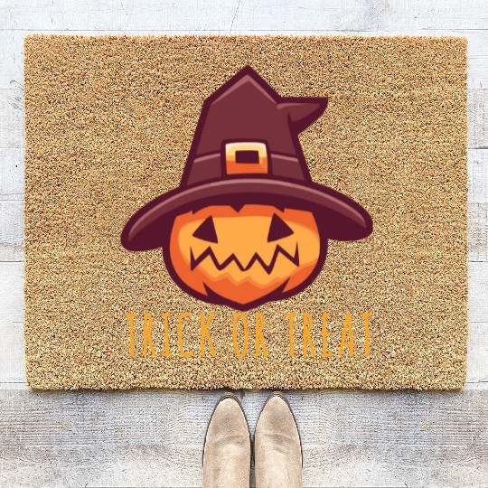 Trick Or Treat Halloween Design Coir Doormats