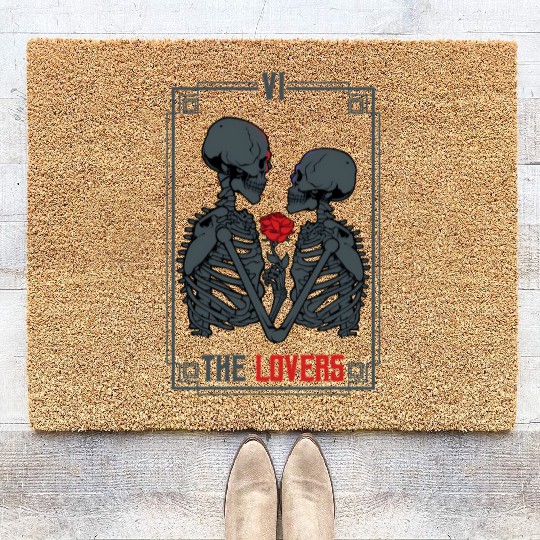 Tarot Card Astrology eleton ull Horror Coir Doormats