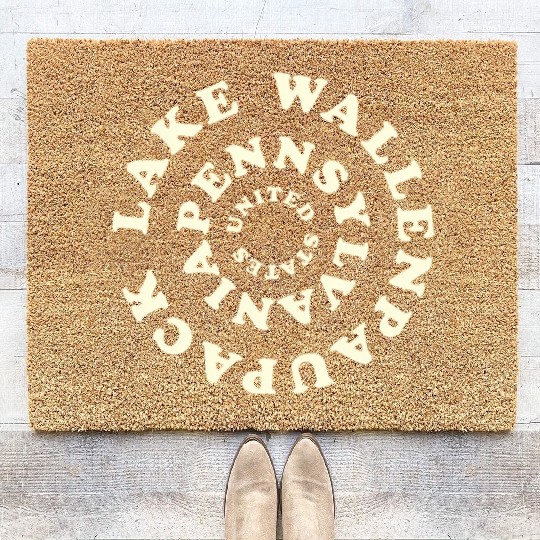 Lake Wallenpaupack Pennsylvania Trees Coir Doormats