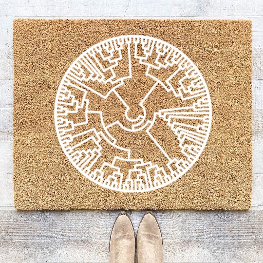 Biologist Phylogenetic Tree Evolution Teacher Coir Doormats