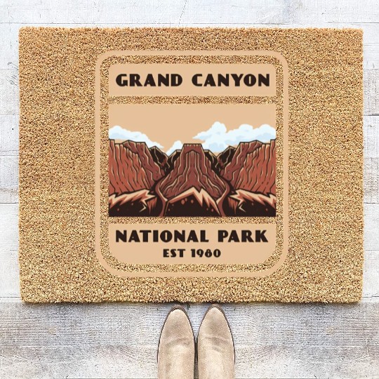 Grand Canyon National Park Vintage Style Coir Doormats