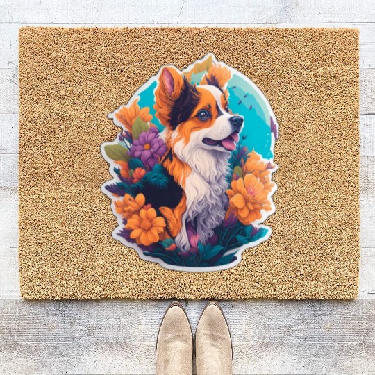 dog lover - Happiness is a warm puppy Coir Doormats