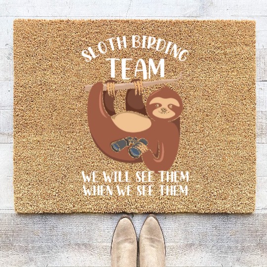 Bird Watching Design For A Hobbyist Bird Watcher Coir Doormats