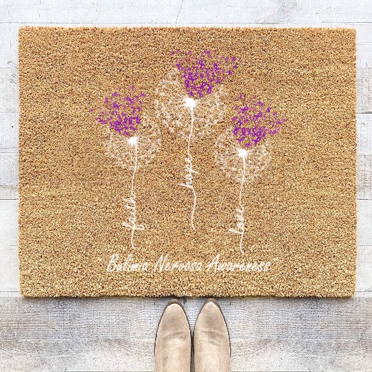 Faith Hope Love Bulimia Nervosa Awareness Coir Doormats
