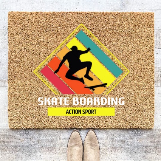 Party action Sports: SkateBoarding Coir Doormats