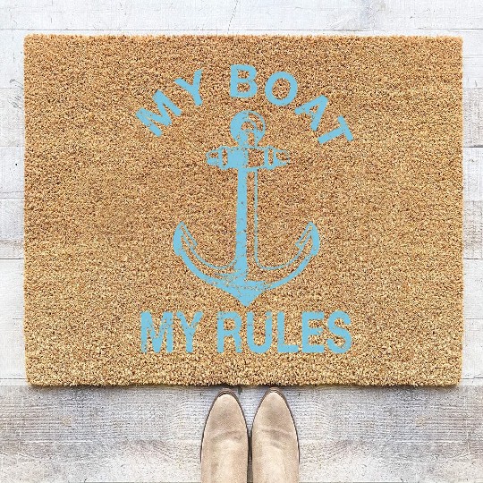 Boat Owner Captain Sailor Sailing Seamen Skipper Coir Doormats