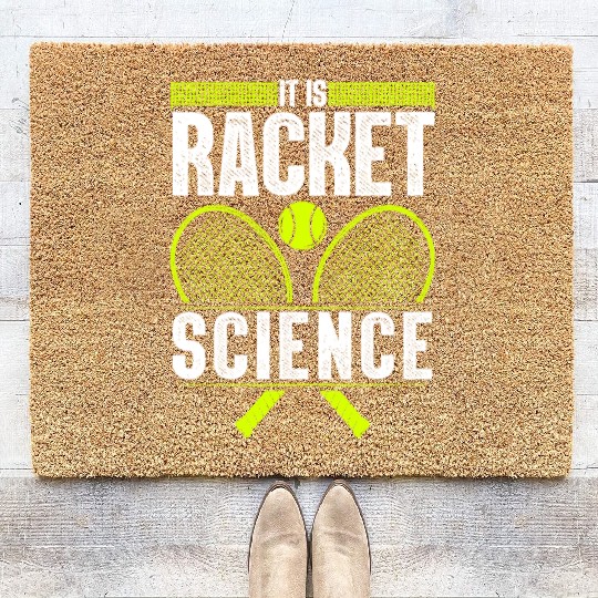 Cool Tennis For Men Women Tennis Player Coach Coir Doormats