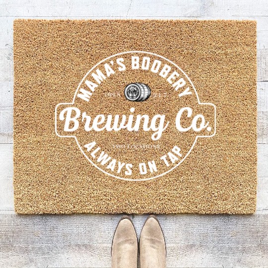Awesome Mama'S Boobery Brewing Co Breastfeeding Coir Doormats