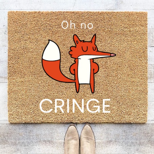 Oh no Cringe Coir Doormats