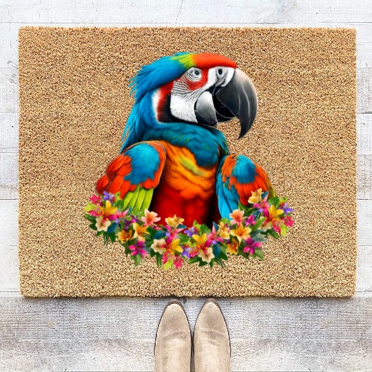 Beautiful Nature - Macaw 01 Coir Doormats