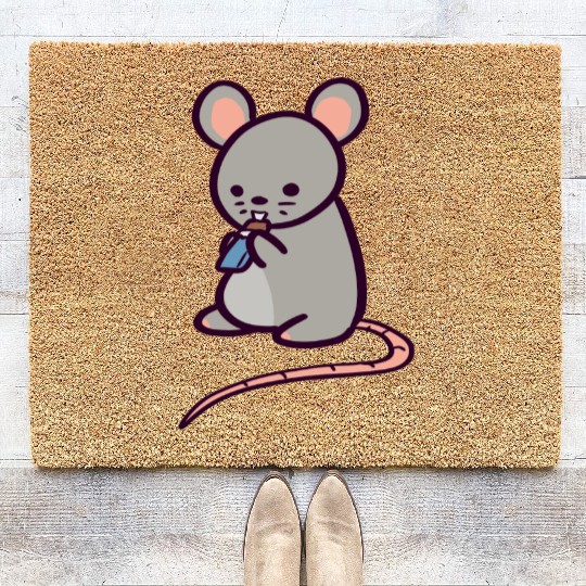 Cute Rat Candy Bar Coir Doormats