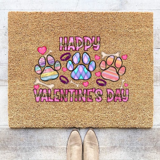 Happy Valentine s Day Coir Doormats