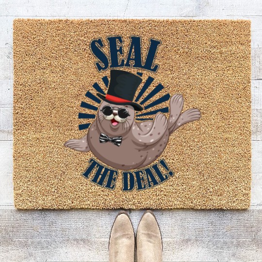 Seal The Day | Funny Motivational Seal Quotes Coir Doormats