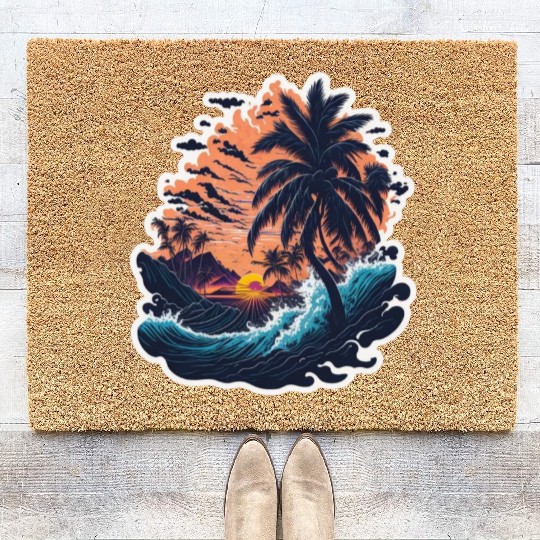 Sun, Beach and Wanderlust: Traveling Lover Coir Doormats