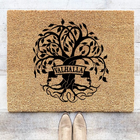 Yggdrasil the Tree of Life with Valhalla Coir Doormats