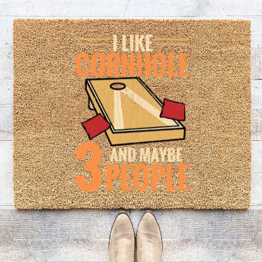 Funny Corn Hole Coir Doormats
