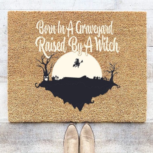 Halloween Witch Ghost Monster Horror Fans Coir Doormats