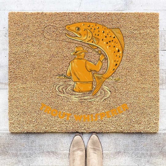 Trout Whisperer Coir Doormats