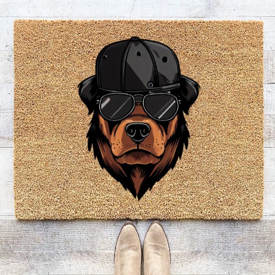 Rottweiler Gangster Coir Doormats