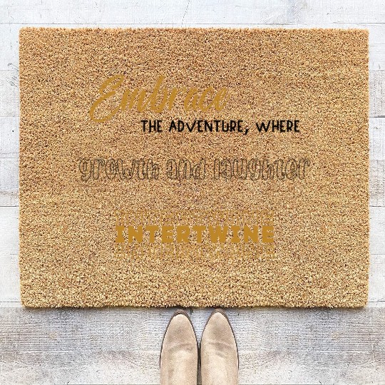 The mental health awareness graphic design Coir Doormats