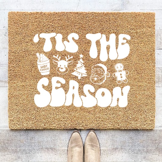 Tis The Season - Christmas Vibes - Cozy Season Coir Doormats