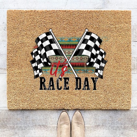 Its Race Day Coir Doormats