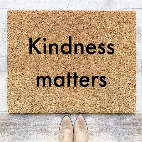 KINDNESS MATTERS nature Coir Doormats