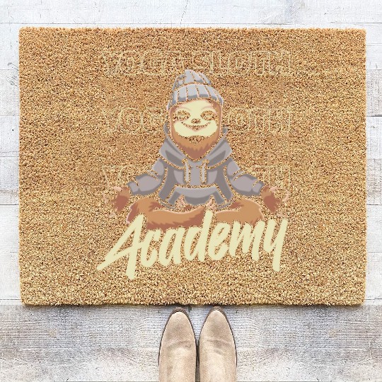 Sloth Academy Sloth Yoga Coir Doormats