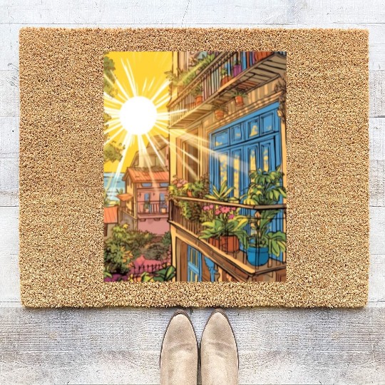 Urban Gardening Balcony Garden Gardener Plant Coir Doormats