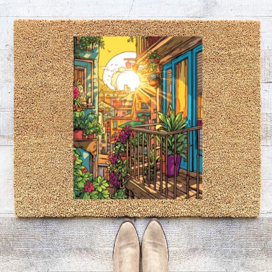 Urban Gardening Balcony Garden Gardener Plant Coir Doormats