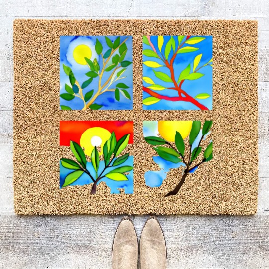 Laughing Olive Branch - Sustainable Harmony Coir Doormats