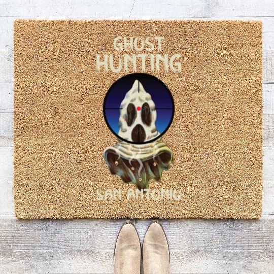 Paranormal Investigator San Antonio Hunter Ghost Coir Doormats
