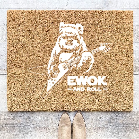 New Ewok And Roll Guitar Funny Coir Doormats