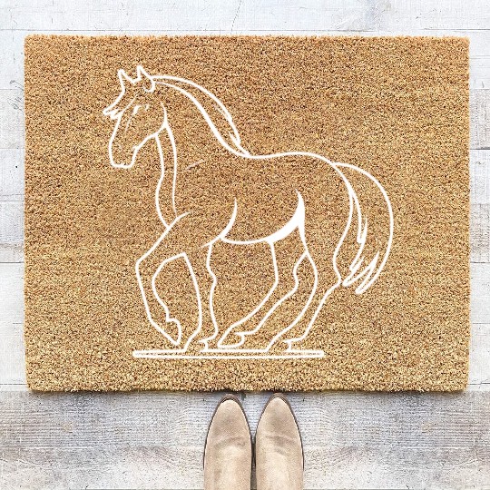 Horse Equine Pony Coir Doormats