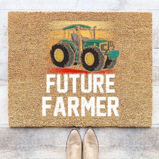 Future Farmer Ranch Farm Farming Farmers Coir Doormats