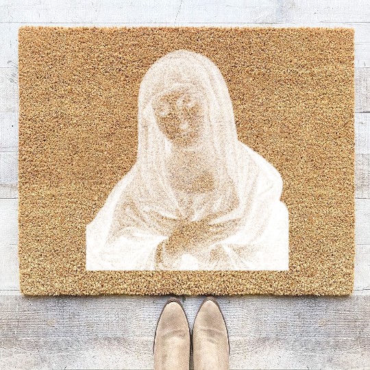 Our Lady Of Guadalupe Virgin Mary Coir Doormats