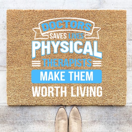 Kinesiologist Physical Therapist Sport Science Coir Doormats