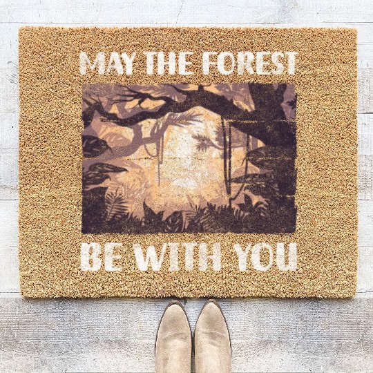 Forest Forests Wilderness Forester Coir Doormats