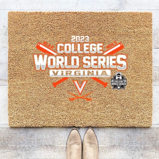College World Series 2023 Baseball CWS Coir Doormats